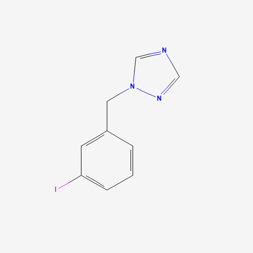1-[(3-iodophenyl)methyl]-1,2,4-triazole (CAS: 615534-73-1) - Chemical Structure and Molecular Formula 