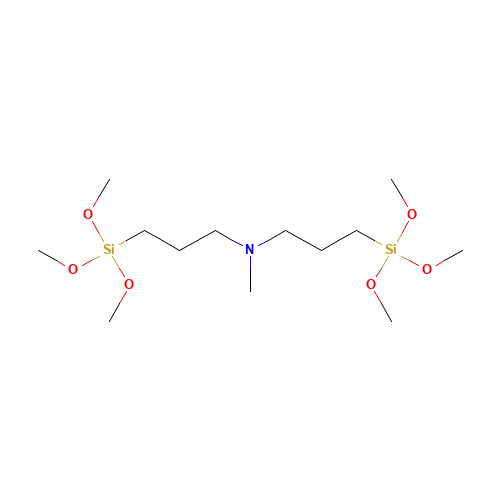 N-methyl-3-trimethoxysilyl-N-(3-trimethoxysilylpropyl)propan-1-amine (CAS: 31024-70-1) - Related Chemical Product
