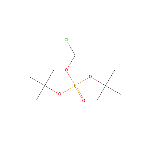 ditert-butyl chloromethyl phosphate (CAS: 229625-50-7) - Chemical Structure and Molecular Formula 