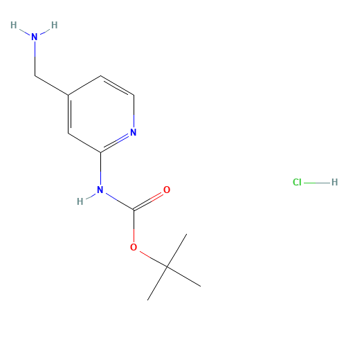 tert-butyl N-[4-(aminomethyl)pyridin-2-yl]carbamate;hydrochloride (CAS: 672324-83-3) - Related Chemical Product