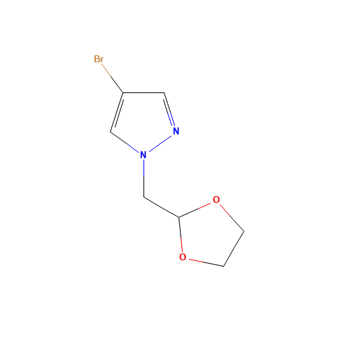 4-bromo-1-(1,3-dioxolan-2-ylmethyl)pyrazole (CAS: 1207175-26-5) - Related Chemical Product