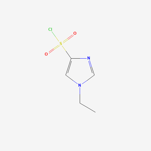 1-ethylimidazole-4-sulfonyl chloride (CAS: 137049-01-5) - Chemical Structure and Molecular Formula 