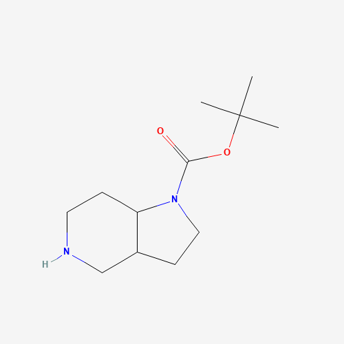 tert-butyl 2,3,3a,4,5,6,7,7a-octahydropyrrolo[3,2-c]pyridine-1-carboxylate (CAS: 1147422-00-1) - Chemical Structure and Molecular Formula 