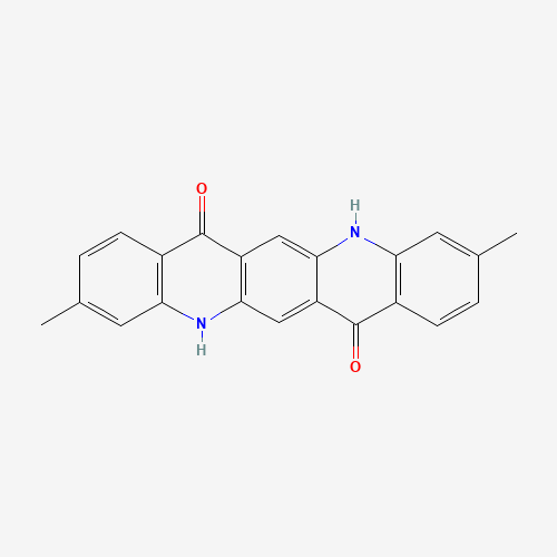 3,10-dimethyl-5,12-dihydroquinolino[2,3-b]acridine-7,14-dione (CAS: 16043-40-6) - Chemical Structure and Molecular Formula 