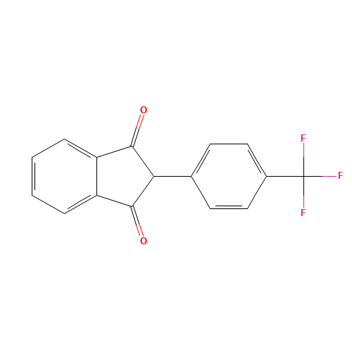 2-[4-(trifluoromethyl)phenyl]indene-1,3-dione (CAS: 6723-40-6) - Related Chemical Product