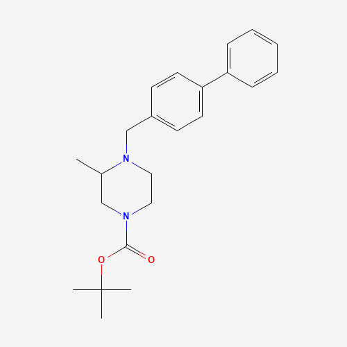tert-butyl 3-methyl-4-[(4-phenylphenyl)methyl]piperazine-1-carboxylate (CAS: 1446819-37-9) - Related Chemical Product
