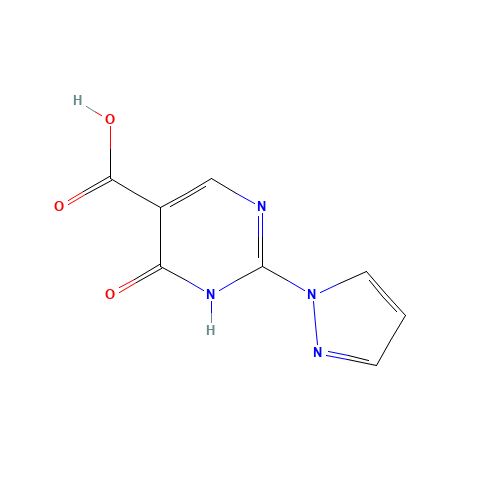 6-oxo-2-pyrazol-1-yl-1H-pyrimidine-5-carboxylic acid (CAS: 1187992-96-6) - Related Chemical Product