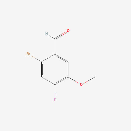 2-bromo-4-fluoro-5-methoxybenzaldehyde (CAS: 865186-62-5) - Chemical Structure and Molecular Formula 