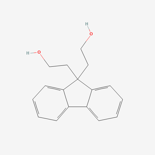 2-[9-(2-hydroxyethyl)fluoren-9-yl]ethanol (CAS: 203070-78-4) - Chemical Structure and Molecular Formula 