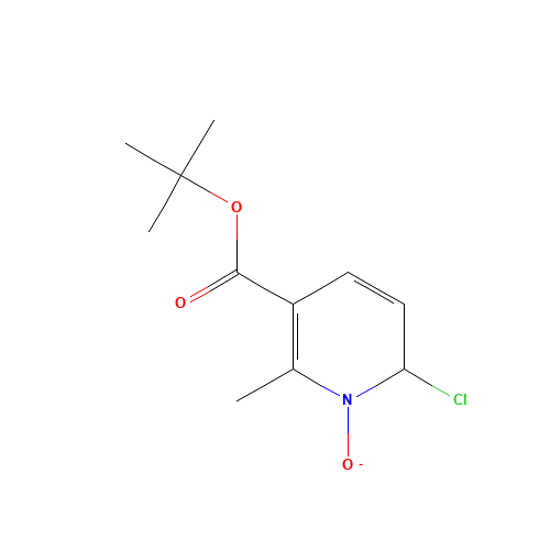 tert-butyl 2-chloro-6-methyl-1-oxido-2H-pyridine-5-carboxylate (CAS: 1238324-81-6) - Chemical Structure and Molecular Formula 