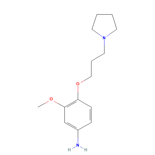 3-methoxy-4-(3-pyrrolidin-1-ylpropoxy)aniline (CAS: 515879-68-2) - Related Chemical Product