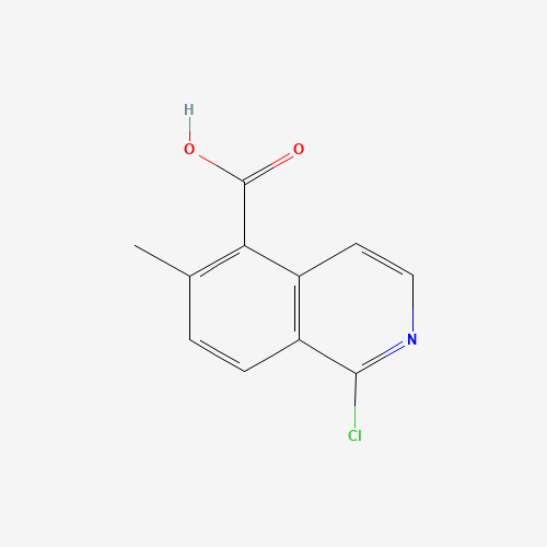 1-chloro-6-methylisoquinoline-5-carboxylic acid (CAS: 1245643-02-0) - Chemical Structure and Molecular Formula 