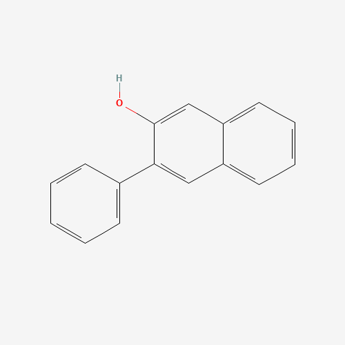 3-phenylnaphthalen-2-ol (CAS: 30889-48-6) - Chemical Structure and Molecular Formula 