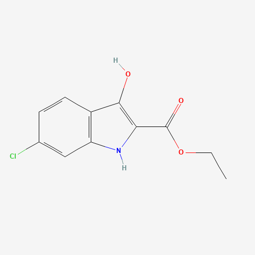 ethyl 6-chloro-3-hydroxy-1H-indole-2-carboxylate (CAS: 153501-26-9) - Chemical Structure and Molecular Formula 