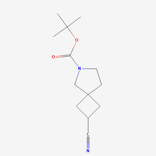tert-butyl 2-cyano-6-azaspiro[3.4]octane-6-carboxylate (CAS: 1374658-99-7) - Chemical Structure and Molecular Formula 