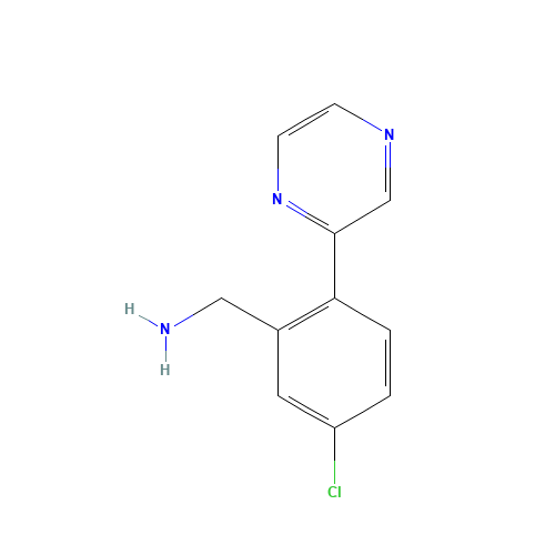 (5-chloro-2-pyrazin-2-ylphenyl)methanamine (CAS: 681128-83-6) - Related Chemical Product