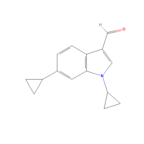1,6-dicyclopropylindole-3-carbaldehyde (CAS: 1350760-63-2) - Related Chemical Product