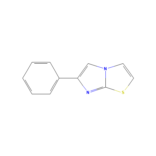 6-phenylimidazo[2,1-b][1,3]thiazole (CAS: 7008-63-1) - Chemical Structure and Molecular Formula 