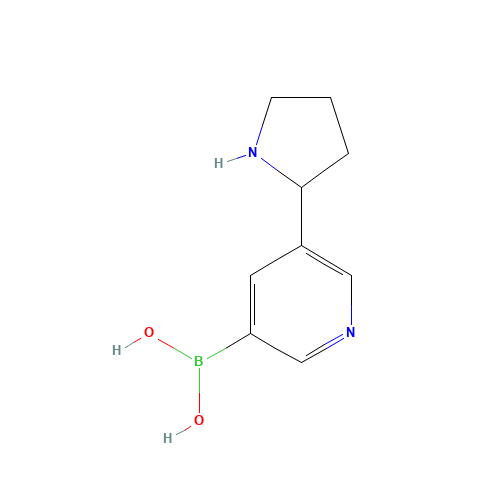 (5-pyrrolidin-2-ylpyridin-3-yl)boronic acid (CAS: 899437-13-9) - Related Chemical Product