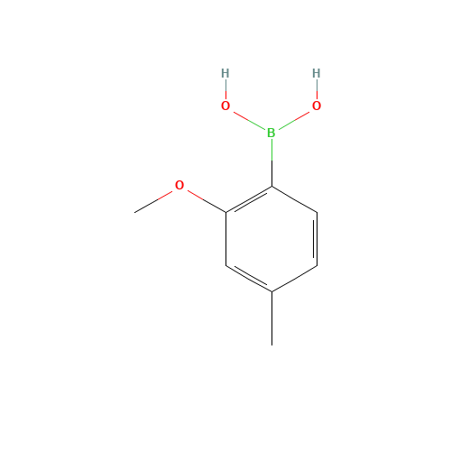 (2-methoxy-4-methylphenyl)boronic acid (CAS: 198211-79-9) - Chemical Structure and Molecular Formula 