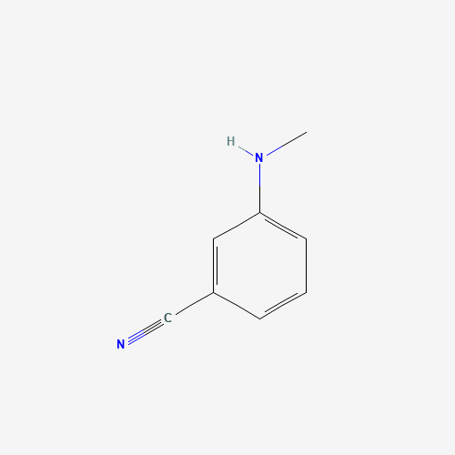 3-(methylamino)benzonitrile (CAS: 64910-52-7) - Chemical Structure and Molecular Formula 