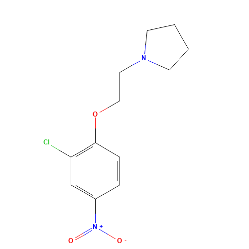 1-[2-(2-chloro-4-nitrophenoxy)ethyl]pyrrolidine (CAS: 862874-67-7) - Related Chemical Product