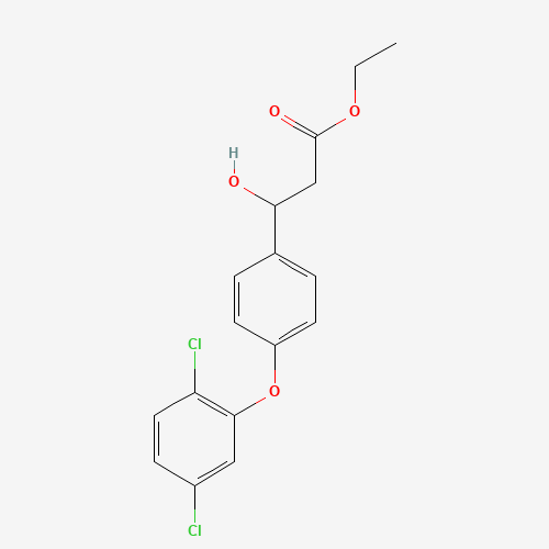ethyl 3-[4-(2,5-dichlorophenoxy)phenyl]-3-hydroxypropanoate (CAS: 1202577-07-8) - Related Chemical Product
