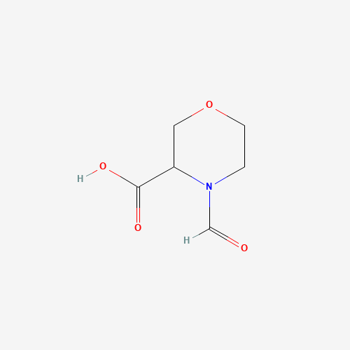 4-formylmorpholine-3-carboxylic acid (CAS: 1449136-32-6) - Chemical Structure and Molecular Formula 
