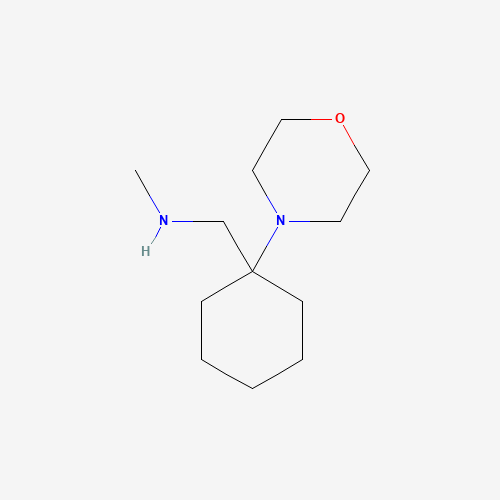 N-methyl-1-(1-morpholin-4-ylcyclohexyl)methanamine (CAS: 938458-83-4) - Chemical Structure and Molecular Formula 