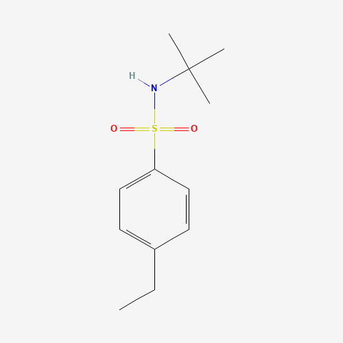 N-tert-butyl-4-ethylbenzenesulfonamide (CAS: 91554-52-8) - Chemical Structure and Molecular Formula 