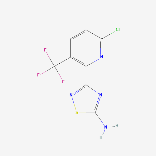3-[6-chloro-3-(trifluoromethyl)pyridin-2-yl]-1,2,4-thiadiazol-5-amine (CAS: 1179360-98-5) - Related Chemical Product