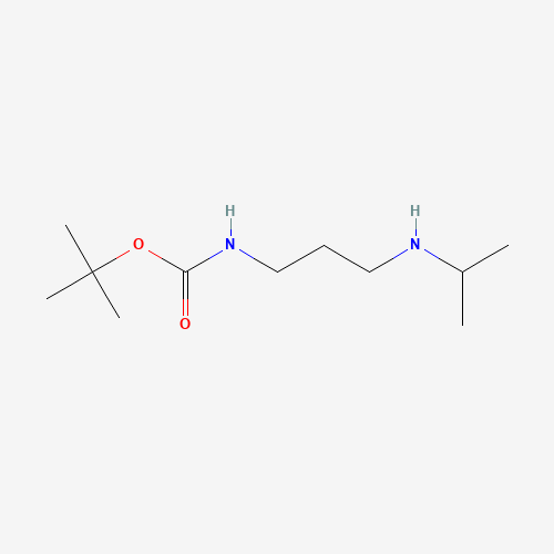 tert-butyl N-[3-(propan-2-ylamino)propyl]carbamate (CAS: 1229627-05-7) - Chemical Structure and Molecular Formula 