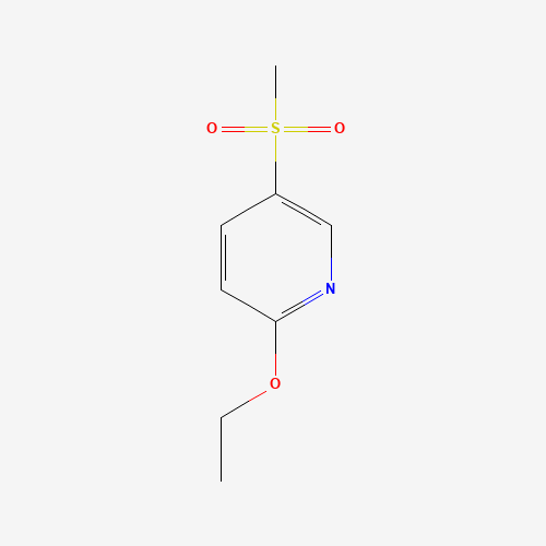 2-ethoxy-5-methylsulfonylpyridine (CAS: 721430-01-9) - Chemical Structure and Molecular Formula 