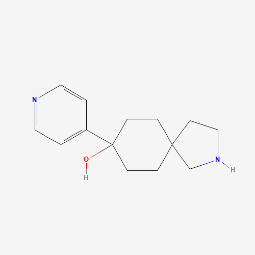 8-pyridin-4-yl-2-azaspiro[4.5]decan-8-ol (CAS: 1246507-75-4) - Chemical Structure and Molecular Formula 