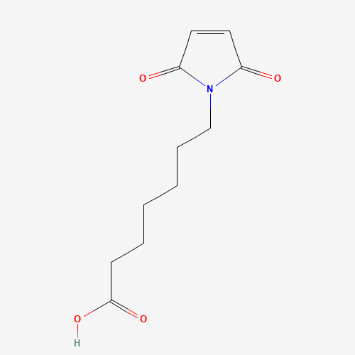 7-(2,5-dioxopyrrol-1-yl)heptanoic acid (CAS: 90267-85-9) - Chemical Structure and Molecular Formula 