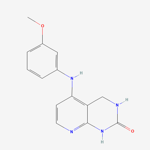 5-(3-methoxyanilino)-3,4-dihydro-1H-pyrido[2,3-d]pyrimidin-2-one (CAS: 1265636-81-4) - Chemical Structure and Molecular Formula 