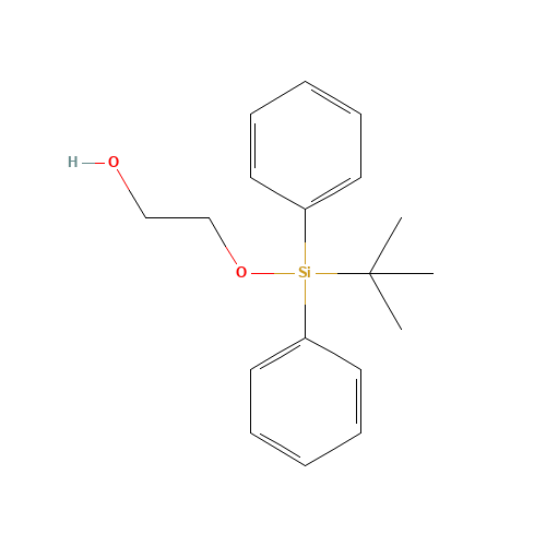 2-[tert-butyl(diphenyl)silyl]oxyethanol (CAS: 138499-16-8) - Chemical Structure and Molecular Formula 