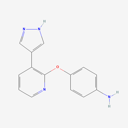 4-[3-(1H-pyrazol-4-yl)pyridin-2-yl]oxyaniline (CAS: 945599-46-2) - Related Chemical Product