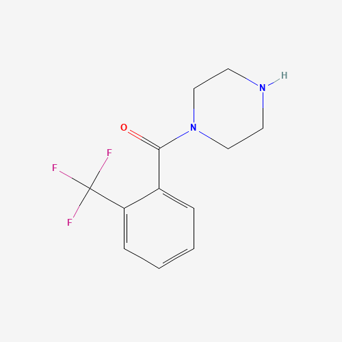 piperazin-1-yl-[2-(trifluoromethyl)phenyl]methanone (CAS: 179534-78-2) - Chemical Structure and Molecular Formula 