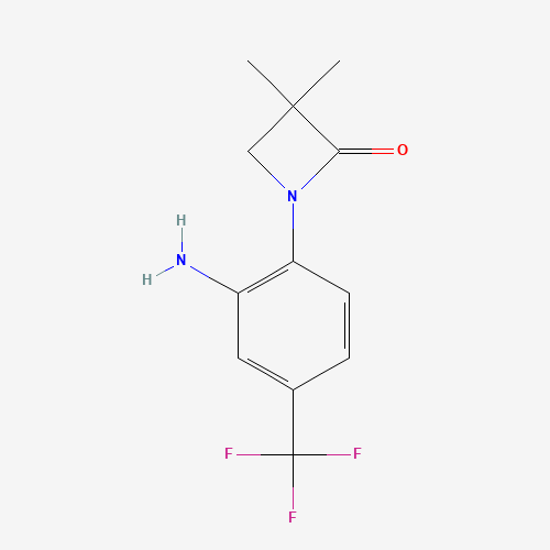 1-[2-amino-4-(trifluoromethyl)phenyl]-3,3-dimethylazetidin-2-one (CAS: 861881-17-6) - Related Chemical Product
