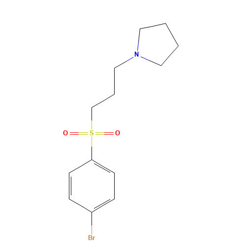 1-[3-(4-bromophenyl)sulfonylpropyl]pyrrolidine (CAS: 867333-33-3) - Related Chemical Product