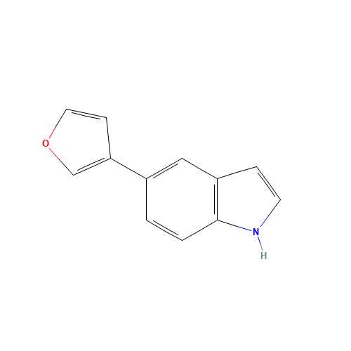 5-(furan-3-yl)-1H-indole (CAS: 144104-53-0) - Chemical Structure and Molecular Formula 