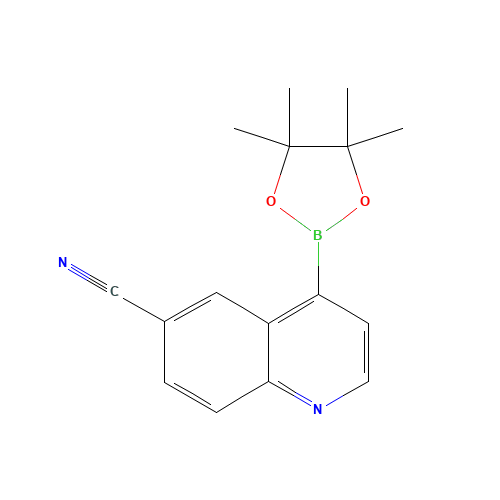 4-(4,4,5,5-tetramethyl-1,3,2-dioxaborolan-2-yl)quinoline-6-carbonitrile (CAS: 1231926-34-3) - Related Chemical Product