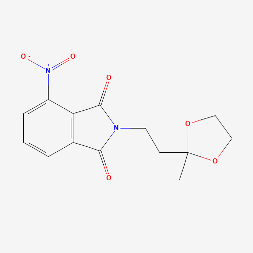 2-[2-(2-methyl-1,3-dioxolan-2-yl)ethyl]-4-nitroisoindole-1,3-dione (CAS: 1245654-36-7) - Related Chemical Product
