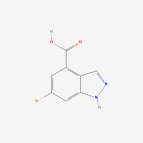 6-bromo-1H-indazole-4-carboxylic acid (CAS: 885523-08-0) - Chemical Structure and Molecular Formula 