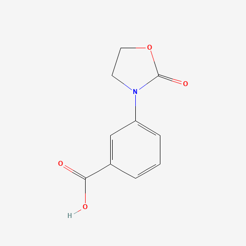 3-(2-oxo-1,3-oxazolidin-3-yl)benzoic acid (CAS: 537657-97-9) - Chemical Structure and Molecular Formula 