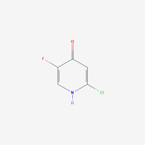 2-chloro-5-fluoro-1H-pyridin-4-one (CAS: 1196153-96-4) - Chemical Structure and Molecular Formula 