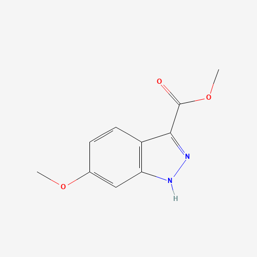 methyl 6-methoxy-1H-indazole-3-carboxylate (CAS: 885278-53-5) - Chemical Structure and Molecular Formula 