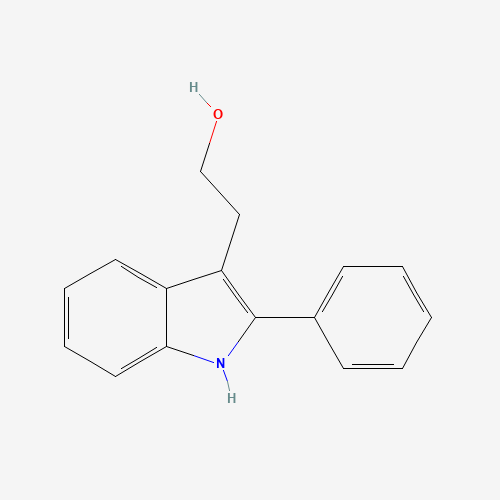 2-(2-phenyl-1H-indol-3-yl)ethanol (CAS: 92962-52-2) - Chemical Structure and Molecular Formula 