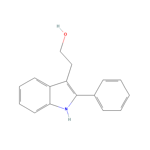 2-(2-phenyl-1H-indol-3-yl)ethanol (CAS: 92962-52-2) - Chemical Structure and Molecular Formula 